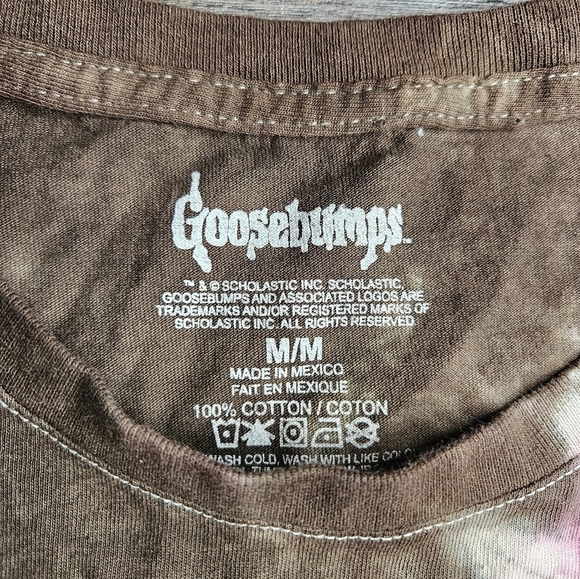 Goosebumps Men's Medium Tie Dye tshirt Welcome to Horrorland - Picture 3 of 4
